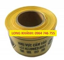 Cty Long Khánh Cuộn rào công trình vàng đen lõi giấy