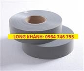 Cty Long Khánh Vải phản quang màu ghi 2,5cm