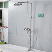 Long khánh Bồn rửa mắt và tắm khẩn cấp có chân đạp