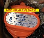 Nitto Pa lăng xích kéo tay Nitto 3 tấn 10 mét